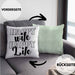 Lustige Kissen mit Füllung 40x40 Geschenk für Ehemann Spruch Happy Wife Happy Life Ehemann Geschenkidee (Grau) Grün Trendation