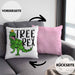 Tree Rex Kissen mit Füllung 40x40 Geschenk T-Rex Geschenkidee Jungs Weihnachten Dinosaurier Xmas (Grau) Rosa Trendation