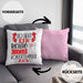So Sieht Ein Richtig Cooler Konzertgänger Aus Geschenk Kissen mit Füllung 40x40 Lustiger Spruch Geschenkidee (Grau) Rosa Trendation