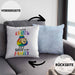 Lustige LGBTQ-Kissen mit Füllung 40x40 mit dem Spruch "I'm The Rainbow Sheep In The Family" Schwule Lesben (Grau) Blau Trendation