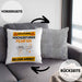 Filmfan Kissen mit Füllung 40x40 Geschenk Lustiger Spruch Geschenkidee für Filmfan Achtung Hochleistungs Filmfan Bei Der Arbeit (Grau) Grau Trendation