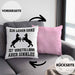 Pferde Kissen mit Füllung 40x40 Lustig Reiterin Geschenk Pferde Geschenke Mädchen Pferdeliebhaber Lustig (Grau) Rosa Trendation