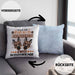 Schäferhund Besitzer Kissen mit Füllung 40x40 Geschenk Lustiger Spruch Geschenkidee Was Ist Besser Als Ein Schäferhund (Grau) Blau Trendation