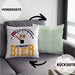 Kissen mit Füllung 40x40 Ich Brauche Bier Lustiges Biertrinker Party Geschenk (Grau) Grün Trendation