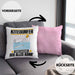 Kitesurfer Kissen mit Füllung 40x40 Geschenk für Kitesurfer Der Mann Der Alles Kann Geschenkidee zum Geburtstag (Grau) Rosa Trendation