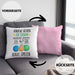 Boule Kissen mit Füllung 40x40 Geschenk Boule-Spieler Geschenkidee Spruch Andere Gehen Zur Therapie Ich Geh Boule Spielen (Grau) Rosa Trendation