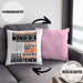 Wandern Geschenk Kaffee-Kissen mit Füllung 40x40 Geschenkidee für Wandern Ich Bin Wandern Ich Kann Es Dir Erklären Jedoch Nicht Für Dich Verstehen Spruch Lustig (Grau) Rosa Trendation
