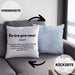 Entrepreneur Kissen mit Füllung 40x40 Entrepreneurship Geschenk Spruch Motivation Idee (Grau) Blau Trendation