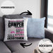 Camper Geschenk Kaffee-Kissen mit Füllung 40x40 Geschenkidee für Camper Ich Bin Camper Ich Kann Es Dir Erklären Jedoch Nicht Für Dich Verstehen Spruch Lustig (Grau) Blau Trendation