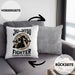 Jiu Jitsu Kissen mit Füllung 40x40 Geschenk für Kampfsportler Geschenkidee Technik über Stärke Spruch (Grau) Grau Trendation