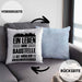 Lustige Kissen mit Füllung 40x40 Bauarbeiter Baustellenliebhaber Geschenkidee Baustelle (Grau) Blau Trendation