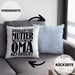 Oma Geschenk Kissen mit Füllung 40x40 Beste Oma Geschenkidee Geburtstag Muttertag Großartige Mütter Werden Zur Oma Befördert (Grau) Blau Trendation