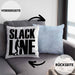 Lustige Kissen mit Füllung 40x40 für Slackliner Geschenk Slackline (Grau) Blau Trendation