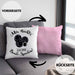 Boule Kissen mit Füllung 40x40 Geschenk Boule-Spieler Geschenkidee Spruch Mir Reichts Ich Geh Boule Spielen (Grau) Rosa Trendation