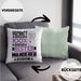 Wandern Geschenk Lustiger Spruch für Wandern Geschenkidee Bester Wandern Der WeltKissen mit Füllung 40x40 (Grau) Grün Trendation