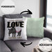 Lustige Tapir Kissen mit Füllung 40x40 Geschenk Tapir Liebhaber (Grau) Grün Trendation