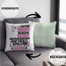 Softballspielerin Geschenk Kissen mit Füllung 40x40 Lustiger Spruch Erheben Sie Sich Der Softballspielerin Betritt den Raum (Grau) Grün Trendation