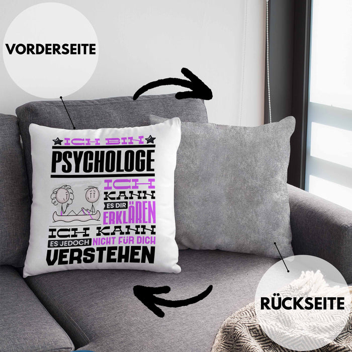 Kanufahrer Geschenk Kaffee-Kissen mit Füllung 40x40 Geschenkidee für Kanufahrer Ich Bin Kanufahrer Ich Kann Es Dir Erklären Jedoch Nicht Für Dich Verstehen Spruch Lustig (Grau) Grau Trendation