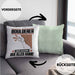 Boulderer Kissen mit Füllung 40x40 Geschenk für Boulderer Der Mann Der Alles Kann Geschenkidee zum Geburtstag (Grau) Grün Trendation