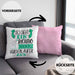 So Sieht Ein Richtig Cooler Hürdenläufer Aus Geschenk Kissen mit Füllung 40x40 Lustiger Spruch Geschenkidee (Grau) Rosa Trendation