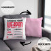 Prorgammierer Kissen mit Füllung 40x40 Geschenk Programmiersprachen Nerd Geschenkdiee Informatiker Spruch (Grau) Rosa Trendation