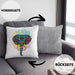 Elefant Kissen mit Füllung 40x40 Geschenk Für Elefanten-Liebhaber Geschenkidee Mandala Bunt (Grau) Grau Trendation