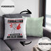 Fußballfan Kissen mit Füllung 40x40 Geschenk für Fußballfan Der Mann Der Alles Kann Geschenkidee zum Geburtstag (Grau) Grün Trendation