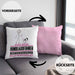 Hundeausführer Geschenk Kissen mit Füllung 40x40 Ich Bin Hundeausführer Aber Sag Doch Einfach Superheld Lustige Geschenkdiee für Hundeausführer (Grau) Rosa Trendation