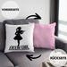 Geigenspieler Geschenk Kissen mit Füllung 40x40 Geigenspielerin Geigen Spruch Violin Girl (Grau) Rosa Trendation