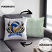 Volleyball-Kissen mit Füllung 40x40 Geschenk für Volleyball-Spieler Geschenkidee (Grau) Grün Trendation