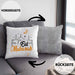 Eid Mubarak Kissen mit Füllung 40x40 Geschenk Muslime Geschenkidee Sprüche für Muslimische Menschen (Grau) Grau Trendation