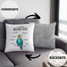 Lustige Wellensittich-Kissen mit Füllung 40x40 Geschenk für Wellensittich-Besitzer (Grau) Grau Trendation
