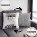 Squash-Spieler Kissen mit Füllung 40x40 Geschenk für Squash-Spieler Der Mann Der Alles Kann Geschenkidee zum Geburtstag (Grau) Grau Trendation