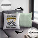 Elektrofahrrad E-Bike Kissen mit Füllung 40x40 mit Spruch Geschenk Ebike Lustige Geschenke (Grau) Grün Trendation