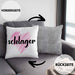 Kissen mit Füllung 40x40 Geschenk für Schlager Fans Kissen mit Füllung 40x40 Musikmotiv Spruch (Grau) Grau Trendation