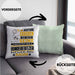 Hundebesitzer Geschenk Kissen mit Füllung 40x40 Lustiger Spruch Erheben Sie Sich Der Hundebesitzer Betritt den Raum (Grau) Grün Trendation