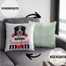 Berner Sennen Besitzer Mom Mama Kissen mit Füllung 40x40 Geschenk Lustiger Spruch Geschenkidee Berner Sennen Besitzerin (Grau) Grün Trendation