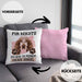 Cocker Spaniel Besitzer Kissen mit Füllung 40x40 Geschenk Lustiger Spruch Geschenkidee Mir Reichts Ich Geh Zu Meinem Cocker Spaniel (Grau) Rosa Trendation
