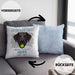 Labrador Besitzer Kissen mit Füllung 40x40 Geschenk Lustiger Spruch Geschenkidee Besitzerin Ich Bin Nicht toll Aber Mein Labrador Ist Es (Grau) Blau Trendation