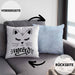Katzen-Besitzerin Kissen mit Füllung 40x40 Geschenk Meow Katze Geschenkidee Miau Katzen Mama (Grau) Blau Trendation