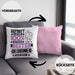 Designer Geschenk Lustiger Spruch für Designer Geschenkidee Bester Designer Der WeltKissen mit Füllung 40x40 (Grau) Rosa Trendation