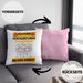 Chorsänger Kissen mit Füllung 40x40 Geschenk Lustiger Spruch Geschenkidee für Chorsänger Achtung Hochleistungs Chorsänger Bei Der Arbeit (Grau) Rosa Trendation