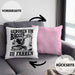 Baggerfahrer Kissen mit Füllung 40x40 Geschenk Baggerfahrender Geboren Um Bagger Zu Fahren Geschenkidee Baustelle (Grau) Rosa Trendation