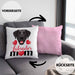 Labrador Besitzer Mom Mama Kissen mit Füllung 40x40 Geschenk Lustiger Spruch Geschenkidee Labrador Besitzerin (Grau) Rosa Trendation