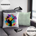 Volleyball Geschenk Kissen mit Füllung 40x40 Grafik Coach Herren Mädchen Kaffee Zubehör Volleyball-Spieler Spielerin (Grau) Grün Trendation