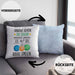 Boule Kissen mit Füllung 40x40 Geschenk Boule-Spieler Geschenkidee Spruch Andere Gehen Zur Therapie Ich Geh Boule Spielen (Grau) Blau Trendation