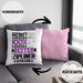 Zipliner Geschenk Lustiger Spruch für Zipliner Geschenkidee Bester Zipliner Der WeltKissen mit Füllung 40x40 (Grau) Rosa Trendation