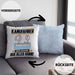 Kanufahrer Kissen mit Füllung 40x40 Geschenk für Kanufahrer Der Mann Der Alles Kann Geschenkidee zum Geburtstag (Grau) Blau Trendation