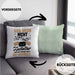 Postbote Paketzusteller Geschenk Kissen mit Füllung 40x40 Spruch Leg Dich Nicht Mit Dem Zusteller An Er Weiß Wo Du Wohnst Briefträger (Grau) Grün Trendation