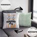 Moin Kissen mit Füllung 40x40 Geschenk Norddeutschland Sylt Norderney Möwen Fischbrötchen Geschenkidee Norddeutschland (Grau) Grün Trendation